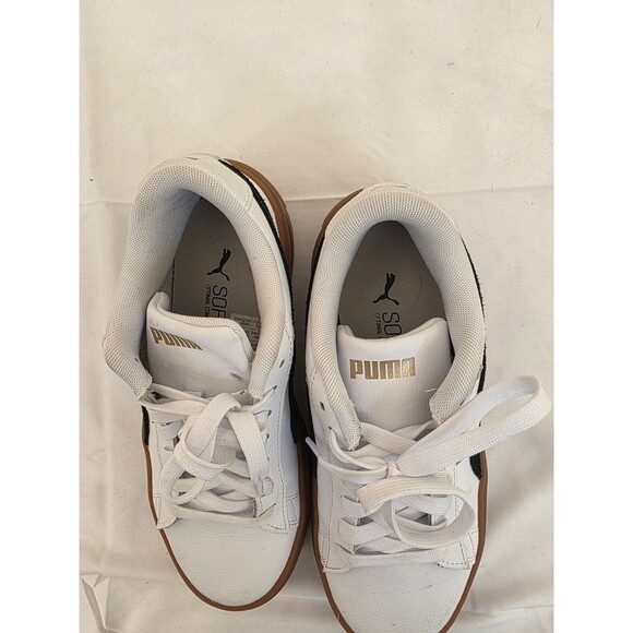 Puma Sneakers Womens 7 Palermo 397647-01 White Leather Athletic Casual Shoes - Picture 5 of 7